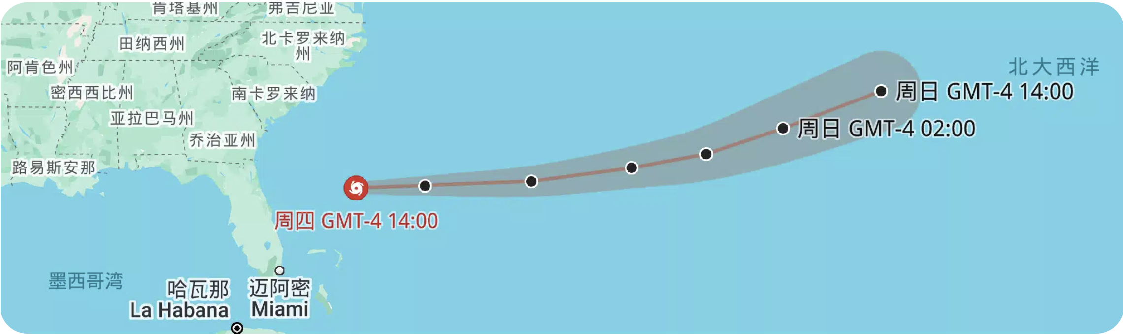 milton hurricane path map